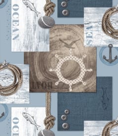 BONITA - 155cm ronde - 6pc/rlx - BATEAU ET OCEAN BLUE img