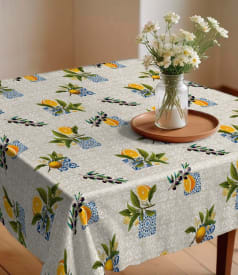 TABLE PROTECTOR PRINTED - 140cm - 20m - ORANGE BEIGE img