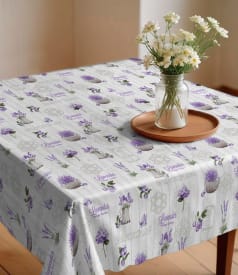 TABLE PROTECTOR PRINTED - 140cm - 20m - EAU DE LAVANDE img