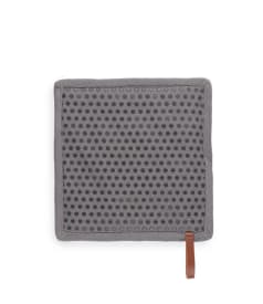 CHEF - pocket potholder - 20x20cm - 8pc - SIL.DOTS GRAPHITE img