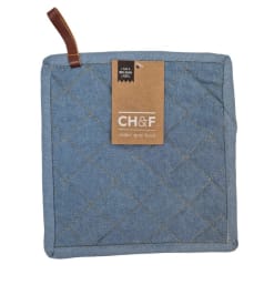 CHEF - potholder - 20x20cm - 8pc - JEANS FADE img