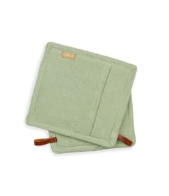 CHEF - pocket potholder - 20x20cm - 8pc - BELLAVARDE CELADON img