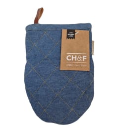 CHEF - mini ofenhandschuh - 14x20cm - 8st - JEANS DENIM img