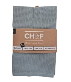 CHEF - tea towel - 50x70cm - 4sets/2pc - WAFFLE DOVE img