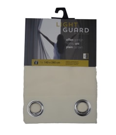 LIGHT GUARD - uni eyelets - 140x280cm - 2pc - CREAM img