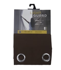 LIGHT GUARD - uni ringen - 140x280cm - 2st - ESPRESSO img