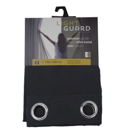LIGHT GUARD - slub curtain eyelets - 140x280cm - 2pc - IRON img