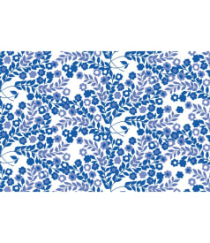 PLACEMAT - anti-slip - 30x45cm - 12st - WALLFLOWER HEAVENLY BLUE img