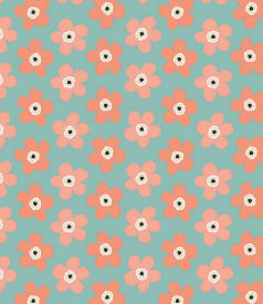 LOLA - 45cmx3m - 6st - SMALL BIG FLOWER TANGERINE img