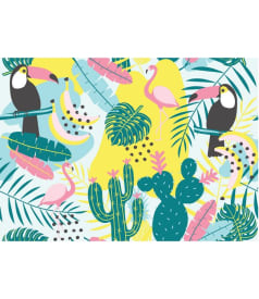PLACEMAT - anti-slip - 30x45cm - 12st - TROPICAL VIBES img