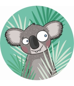 PLACEMAT - anti-slip - 38cm rond - 12st - KOALA img