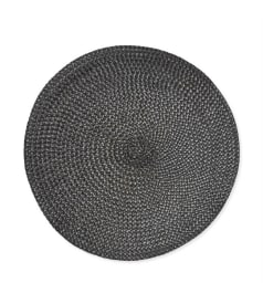 PLACEMAT - PP - 38cm rond - 12st - URBAN BLACK img
