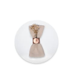 SKINNATUR - rond de serviette - Ø 4cm - 12pc - COPPER img