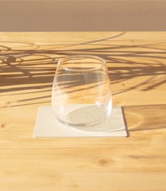 SKINNATUR - coaster - 13x10cm - 1set/6pc - SIMPLY WHITE img