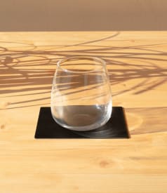 SKINNATUR - coaster - 13x10cm - 1set/6pc - CHARCOAL img