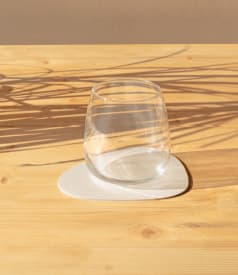 SKINNATUR - onderzetter pebble - 13x11cm - 1set/6st - SIMPLY WHITE img