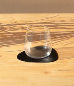 SKINNATUR - coaster pebble - 13x11cm - 1set/6pc - CHARCOAL img