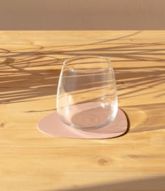 SKINNATUR - dessous de verre pebble - 13x11cm - 1set/6pc - ROSEWATER img