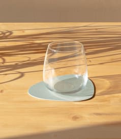 SKINNATUR - dessous de verre pebble - 13x11cm - 1set/6pc - ICY GREY img