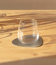 SKINNATUR - coaster pebble - 13x11cm - 1set/6pc - SILVER img