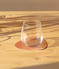 SKINNATUR - dessous de verre pebble - 13x11cm - 1set/6pc - COPPER img