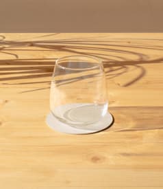 SKINNATUR - onderzetter circle - 10cm rond - 1set/6st - SIMPLY  WHITE img