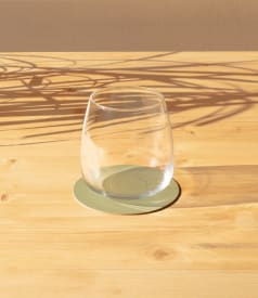 SKINNATUR - coaster circle - 10cm round - 1set/6pc - LAUREL img