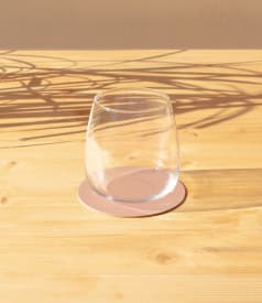 SKINNATUR - onderzetter circle - 10cm rond - 1set/6st - ROSEWATER img