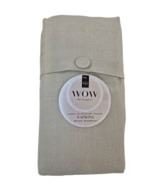 WOW - napkin - 45x45cm - 6sets/4pc- GLOW GREIGE img
