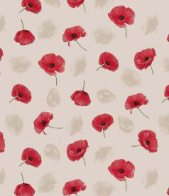 BONITA - 155cm round - 6pc/roll - MARIA PAPOILA RED img