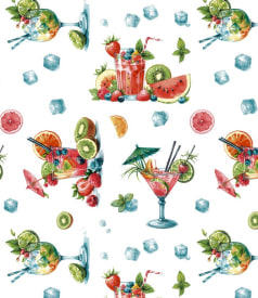 BONITA - 155cm round - 6pc/roll - FRUIT COCKTAIL img