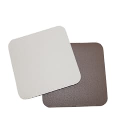 LUNAR - dessous de verre - 10x10cm - 1set/6pc - MOCCA/WHITE img