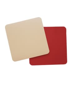 LUNAR - onderzetter - 10x10cm - 1set/6st - BURGUNDY/BEIGE img