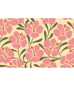 PLACEMAT - anti-slip - 30x45cm - 12st - TROPICAL BLUSH img