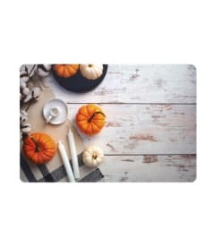 TISCHSET - PP BEDRUCKT - 28,5x43,5cm - 12st - MIDNIGHT PUMPKINS img