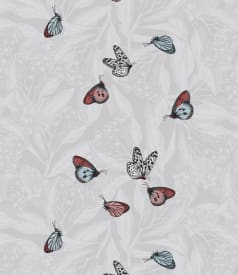 BONITA - 155cm rond - 6st/rol - BUTTERFLY WORLD GREY img