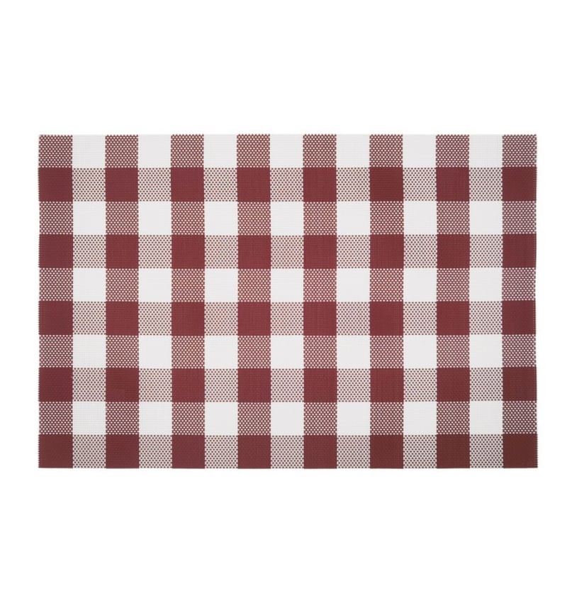 PLACEMAT - PVC WOVEN - 30x45cm - 12st - QUAD RED PLM9816 img