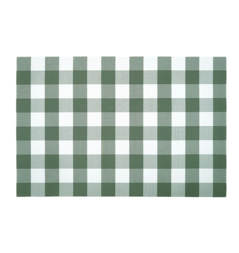 PLACEMAT - PVC WOVEN - 30x45cm - 12st - QUAD GREEN PLM9817 img