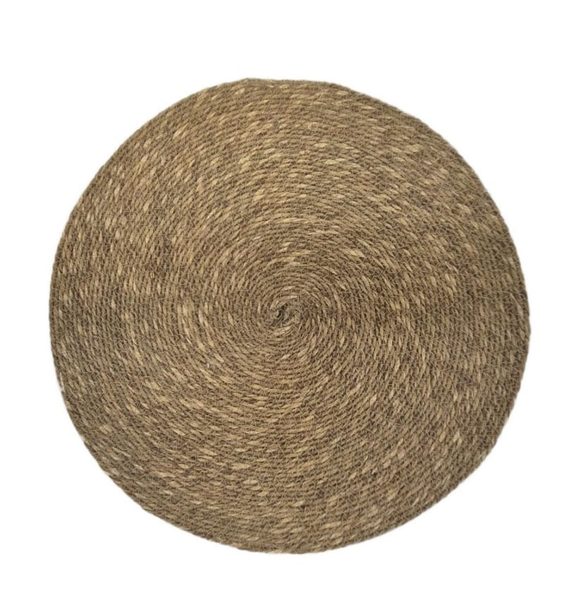 PLACEMAT - BRAIDED - 38cm rond - 12st - SEAGRASS N PLM9902 img