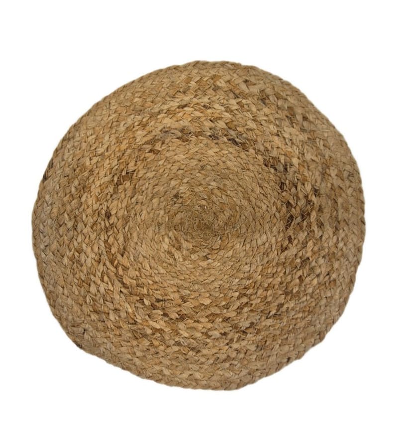 PLACEMAT - BRAIDED - 38cm rond - 12st - JUTE NATUR PLM9903 img