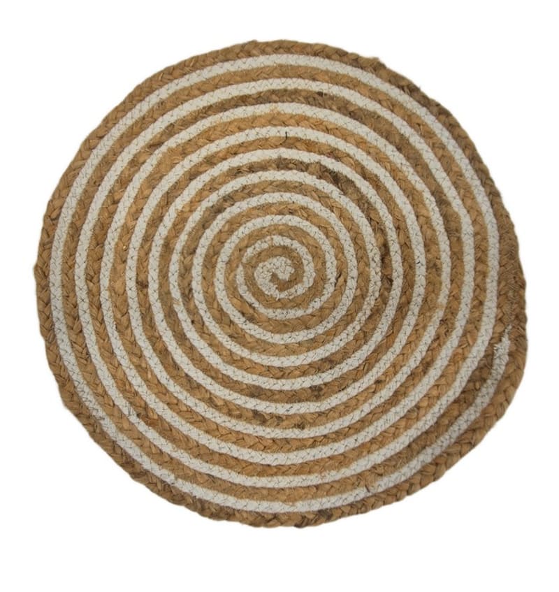 PLACEMAT - BRAIDED - 38cm rond - 12st - JUTE COTTO PLM9904 img