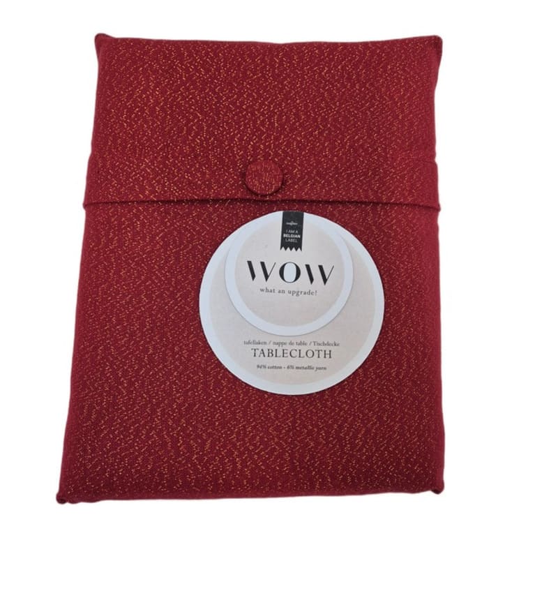WOW - tafellaken - 150x300cm - 2st - GLOW MERLOT WOW01403 img