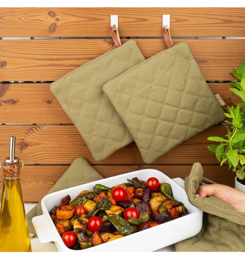 CHEF - pannenlap met pocket - 20x20cm - 8st - BBQ OREGANO - sfeerfoto CHEF02002 img