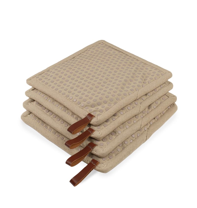 CHEF - pannenlap met pocket - 20x20cm - 8st - SIL.DOTS CANYON - sfeerfoto CHEF02104 img