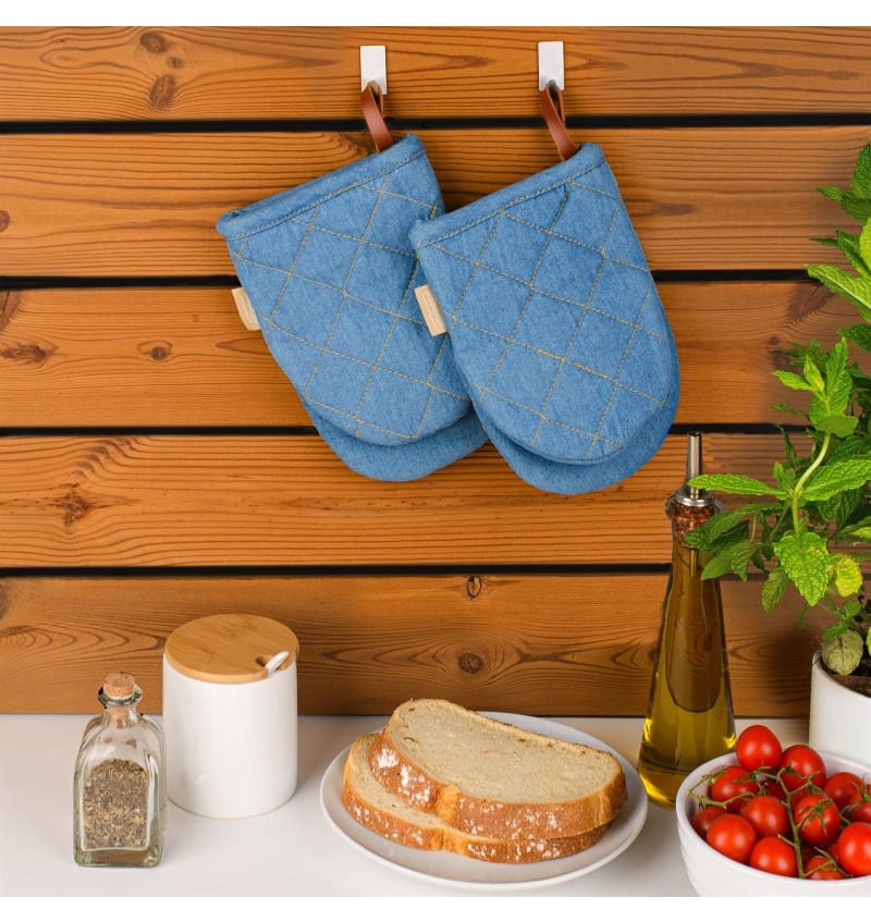 CHEF - mini ovenwant - 14x20cm - 8st - JEANS DENIM - sfeerfoto CHEF04206 img