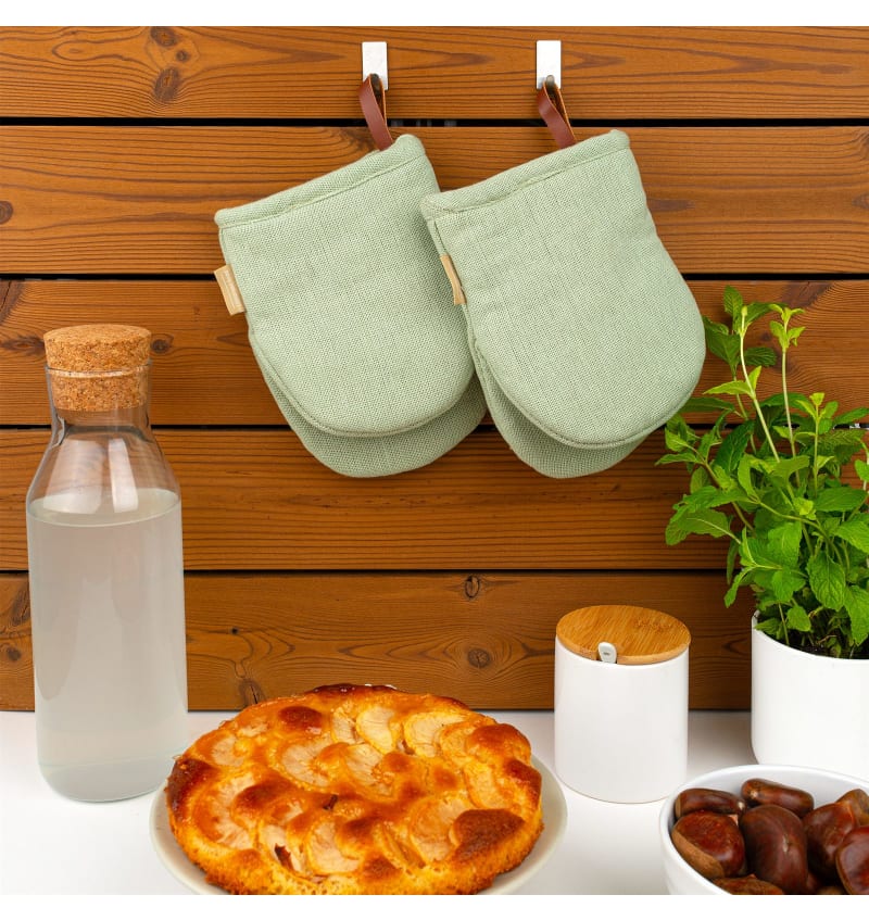 CHEF - mini ovenwant - 14x20cm - 8st - BELLAVARDE CELADON - sfeerfoto CHEF04305 img