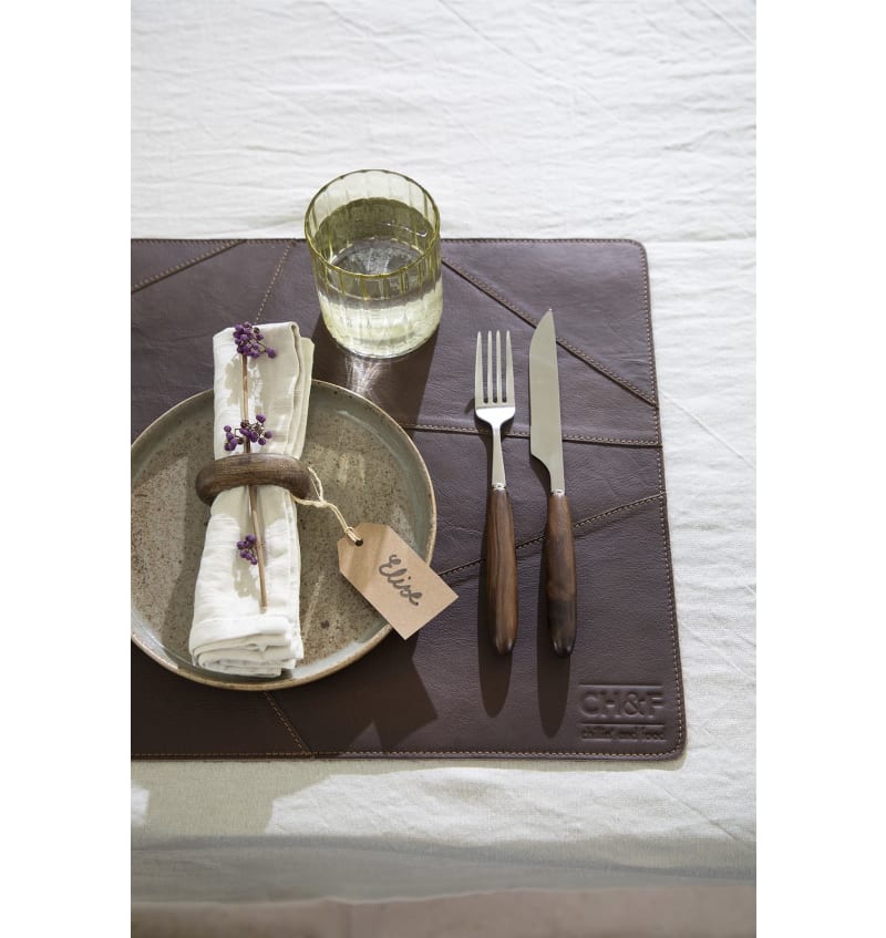 CHEF - placemat - 45x35cm - 12st - BUFFALO RUM - detail CHEF07301 img