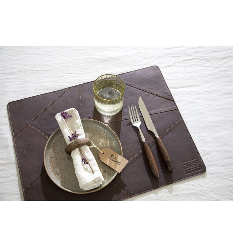 CHEF - placemat - 45x35cm - 12st - BUFFALO RUM - sfeerfoto CHEF07301 img