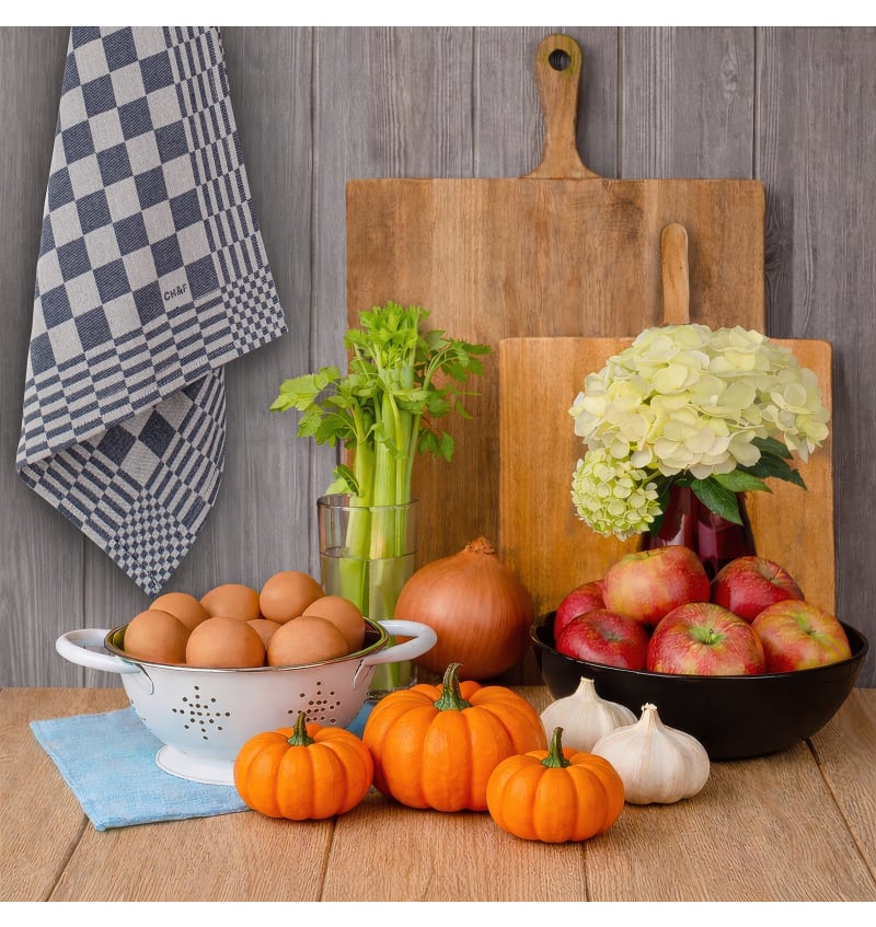 CHEF - theedoek - 50x70cm - 4sets/2st - MAISONELLE INDIGO - sfeerfoto CHEF08601 img