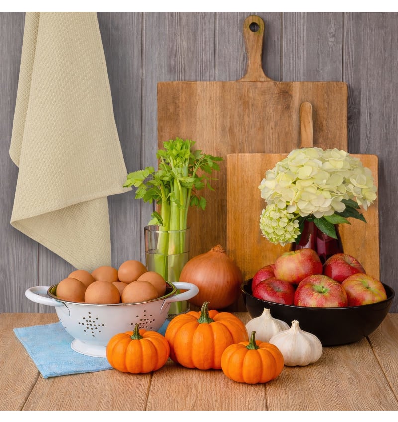 CHEF - theedoek - 50x70cm - 4sets/2st - WAFFLE CANYON - sfeerfoto CHEF08504 img